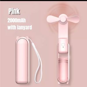 New Pink Mini USB Fan ( 3 speeds)